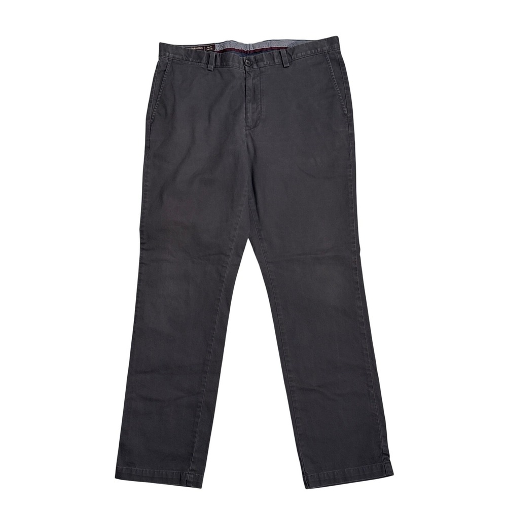 Johnston & Murphy Chinos Mens 36x32 Excellent Slim Fit Pima Cotton Pants